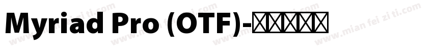Myriad Pro (OTF)字体转换